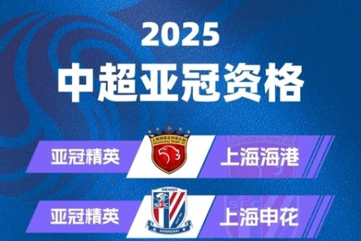 中超球队亚冠参赛情况：海港申花蓉城出战亚冠精英，国安踢亚冠2