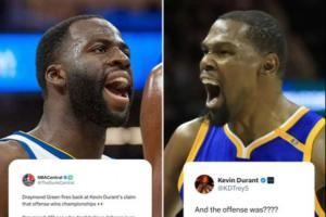 追梦表态宇宙勇的防守很强 KD坚持观点：进攻大于防守